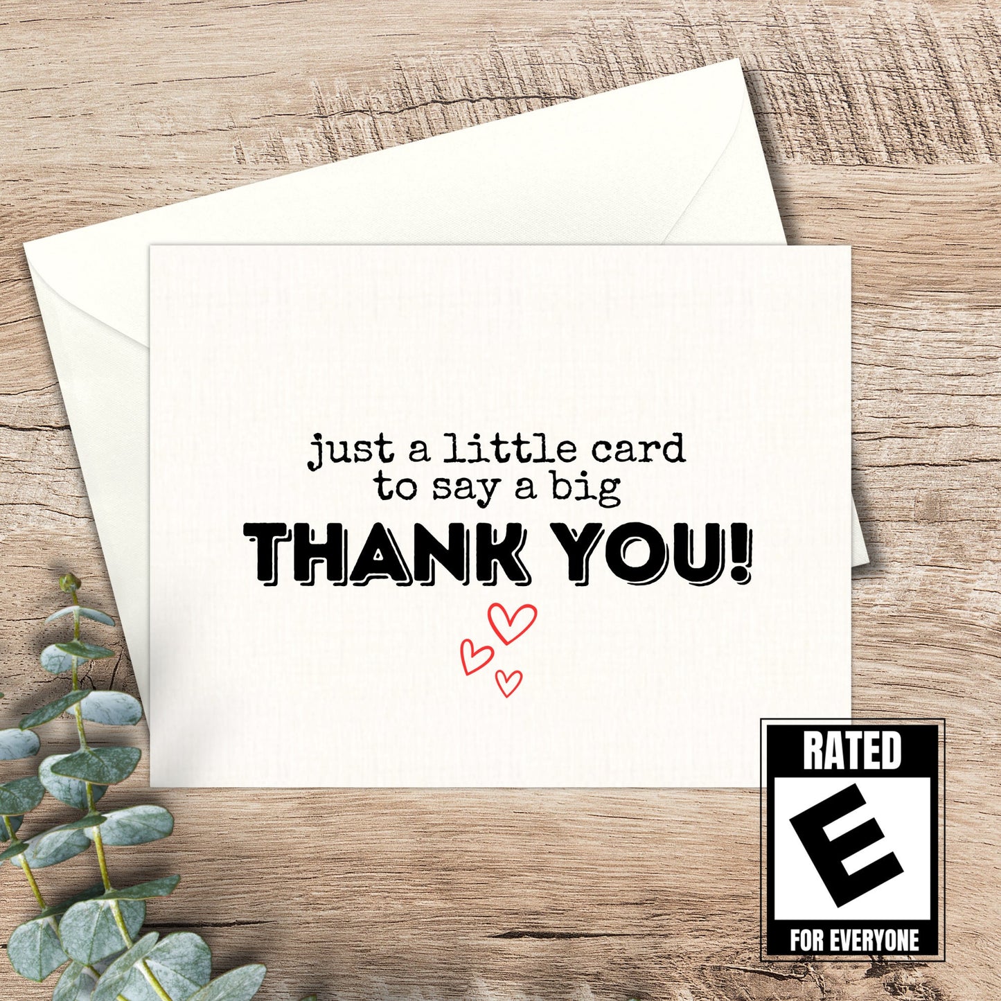 Just a little card to say a big thank you