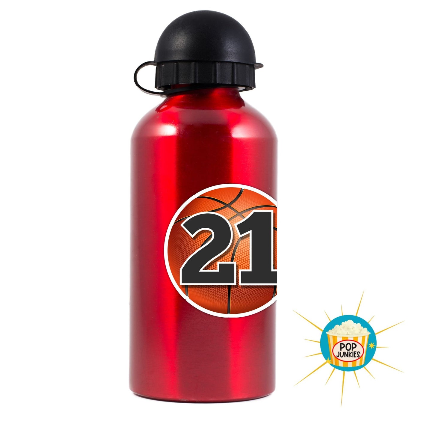 Personalized Basketball Number Sticker: Custom Kids Sports Decal