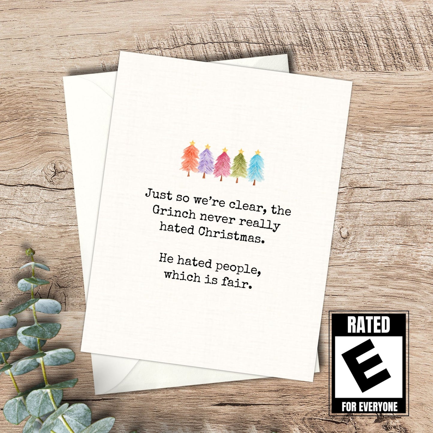 Snarky Grinch Christmas Card | Funny Holiday Card