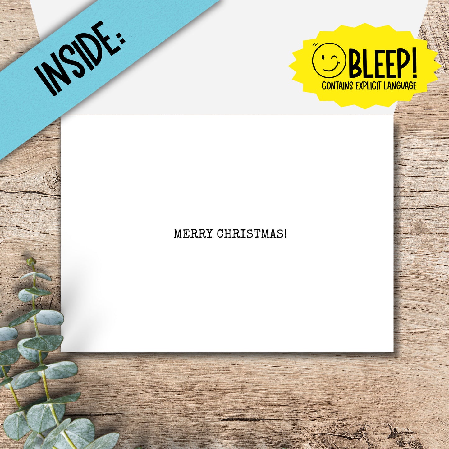 humorous holiday card / ho ho ho / funny card for a friend / bestie / snarky card / christmas card / adult humor