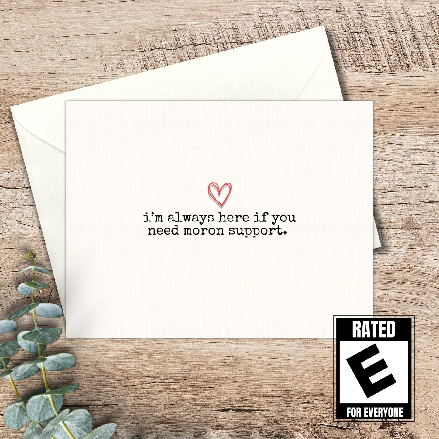 funny card for friend / funny card for adult / bestie / snarky card / just because / encouragement and support / friendship card