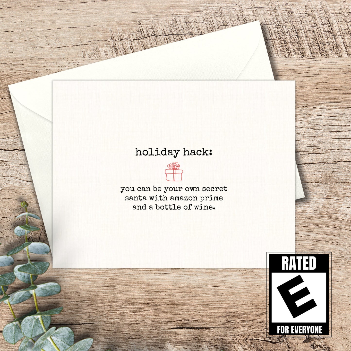 Funny Christmas Card: Amazon Prime Secret Santa