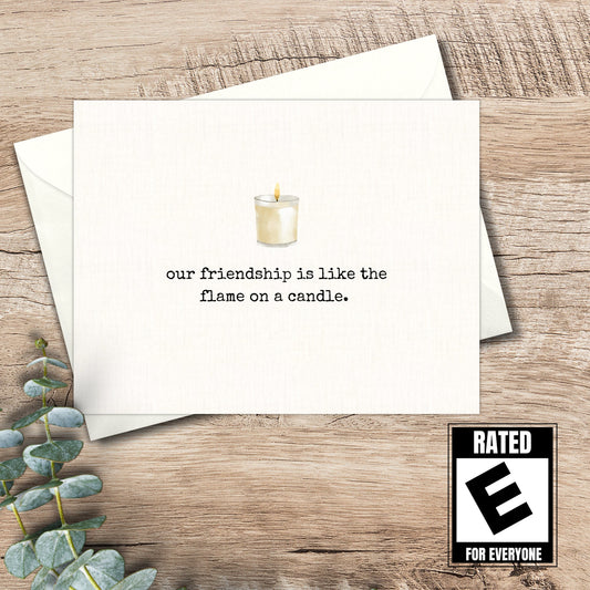 friendship card / funny greeting card / funny card for a friend / snarky card / just because / dark humor