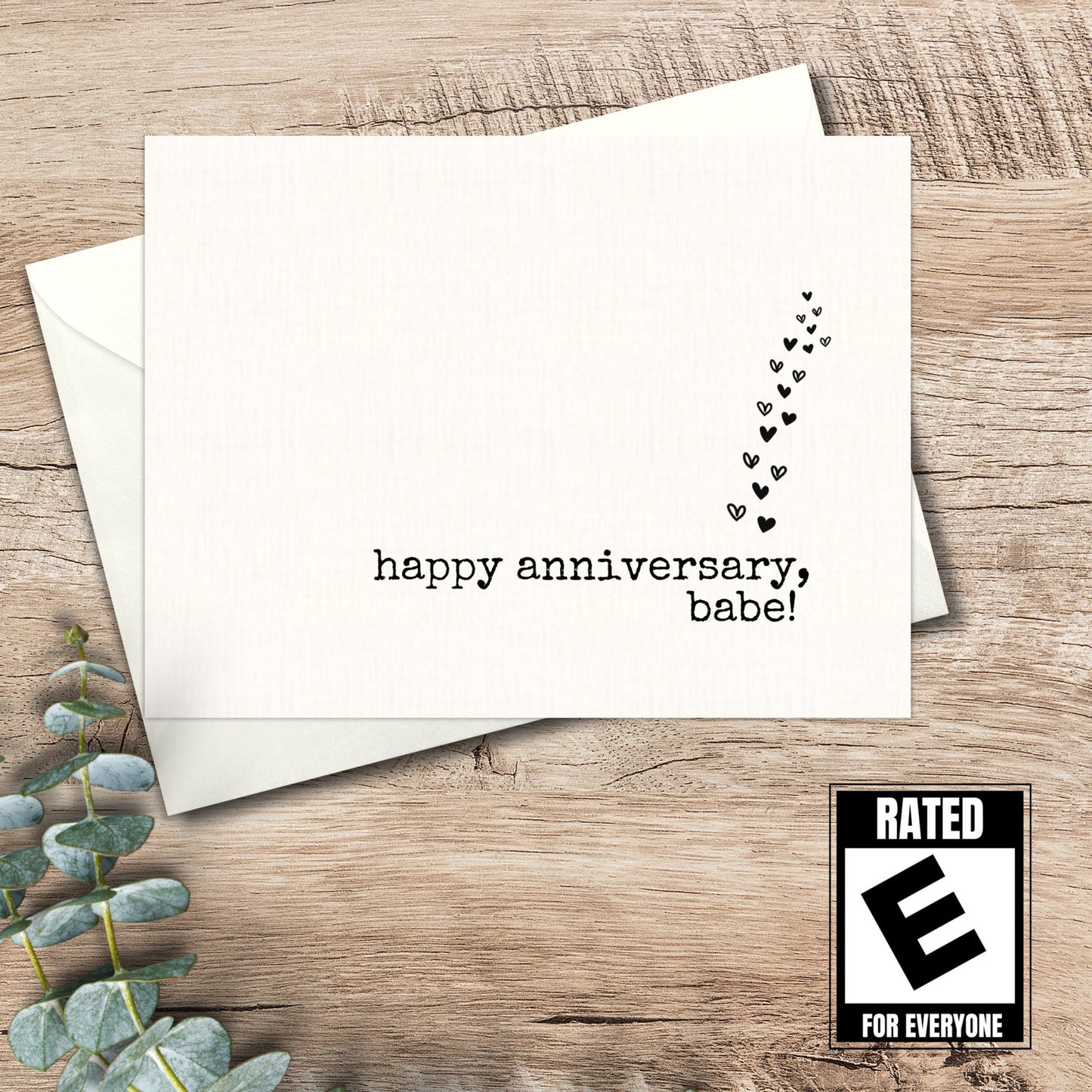 Funny Anniversary Card: Snarky Sarcastic Card for Husband or Wife