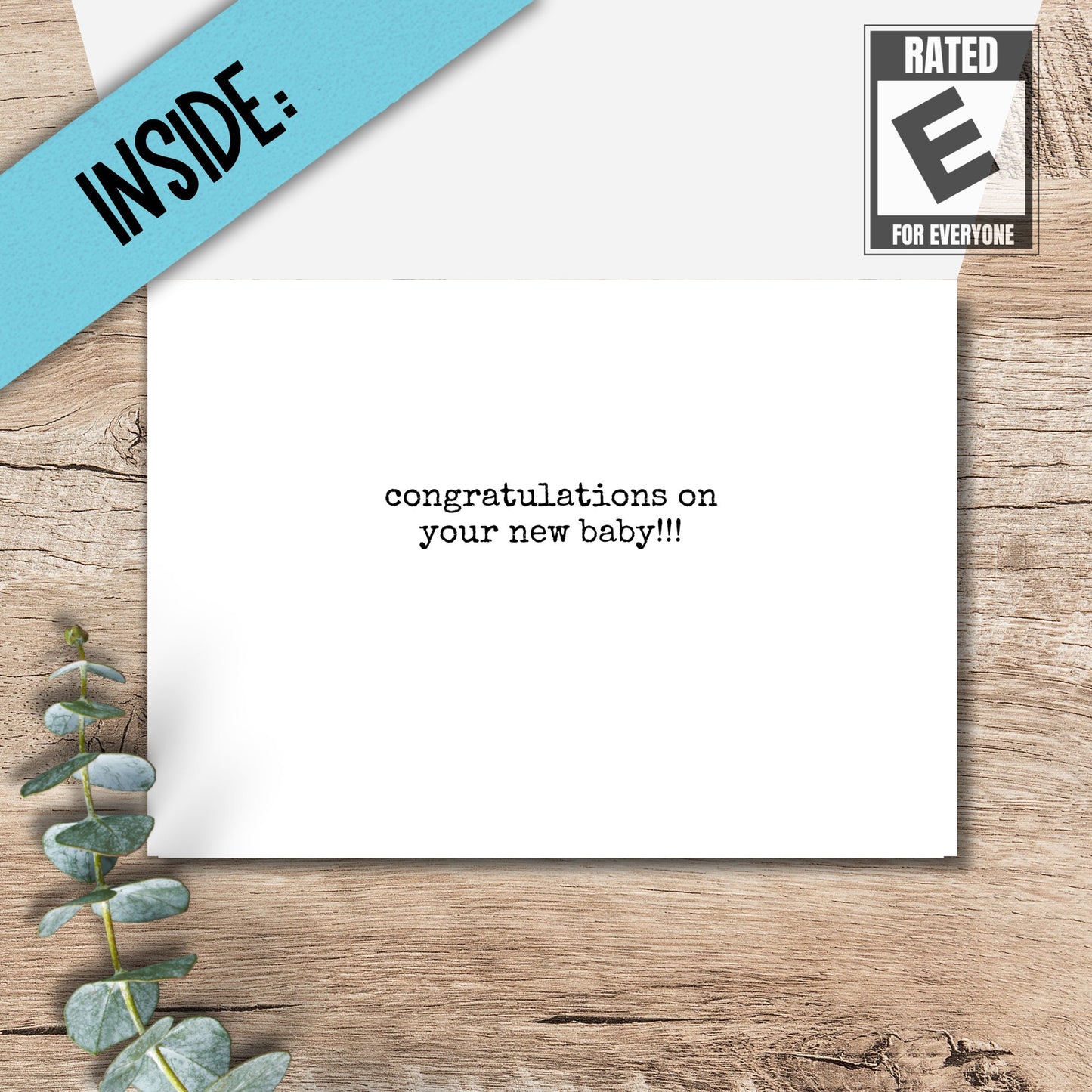 Snarky New Parent Card, Funny Baby Gift, Parenting Hack Design