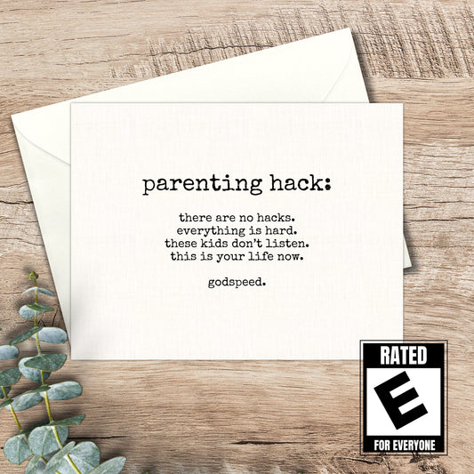 funny card for new baby / sarcastic baby shower / snarky card / new parent / congratulations / snarky card for baby gift