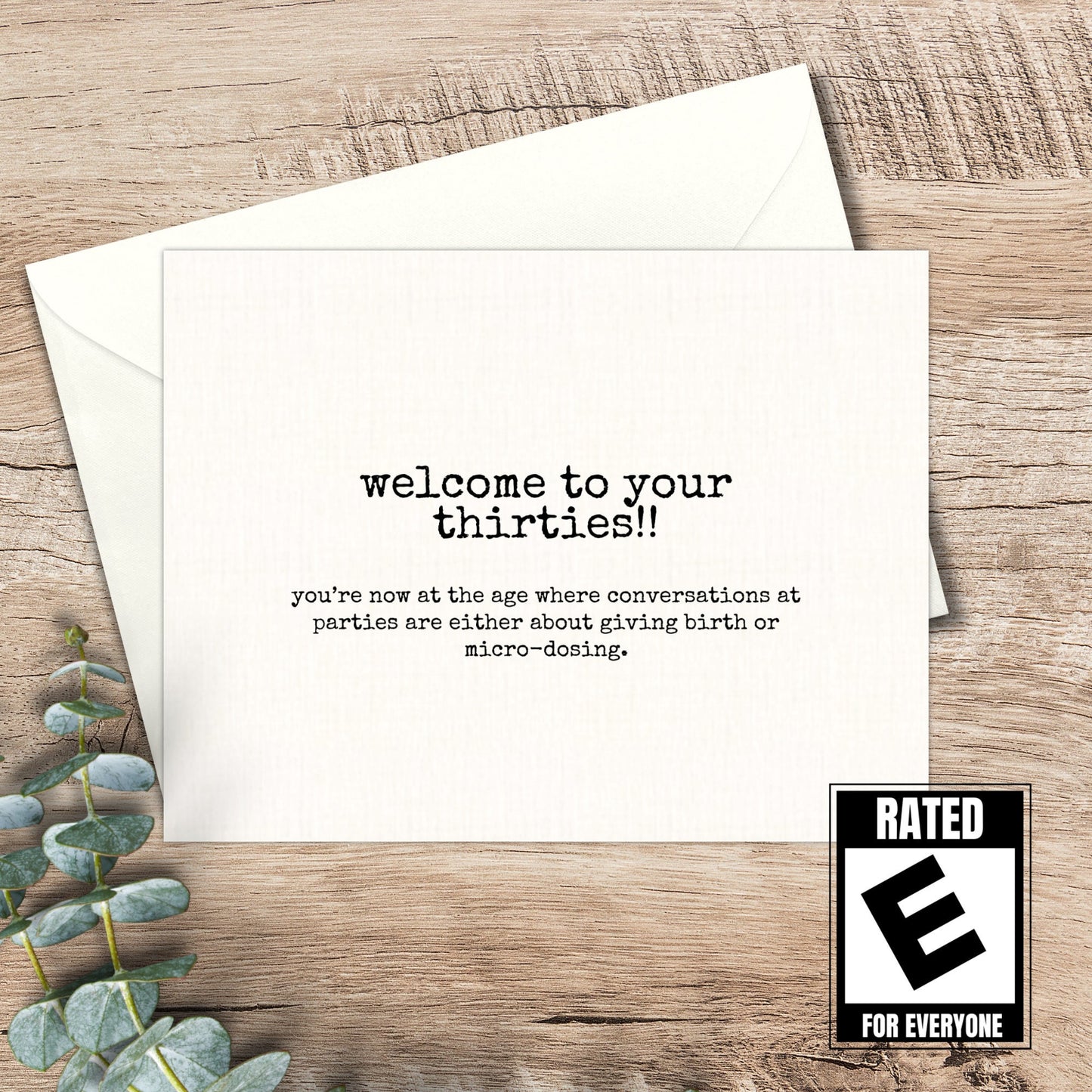 snarky birthday card / 30th birthday / funny card for a friend / funny card for 30 / just because / sarcastic card