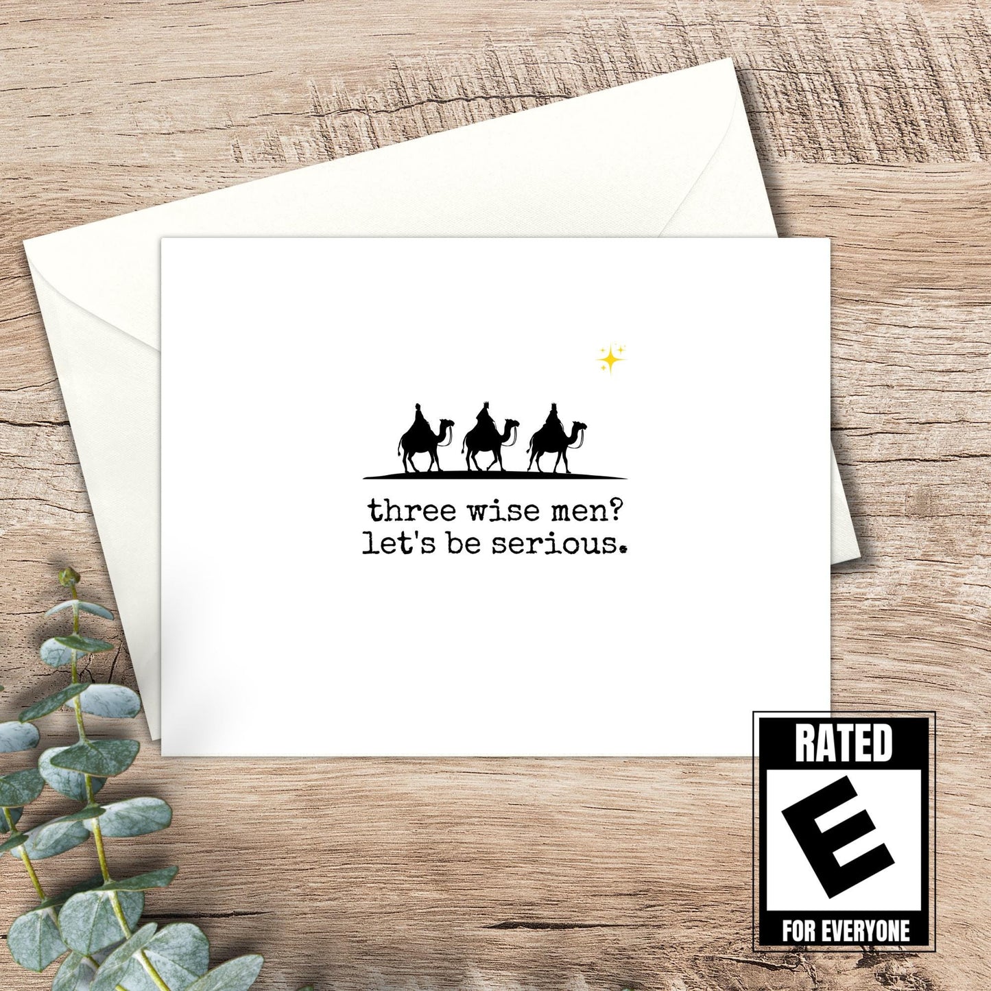 Funny Feminist Christmas Card, Snarky Holiday Greeting