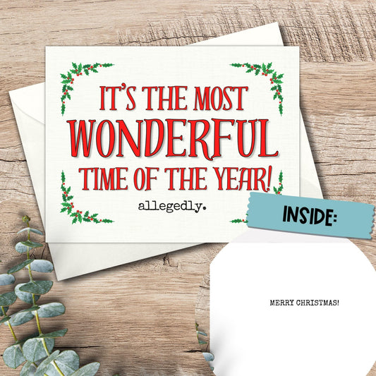 Funny Christmas Card | True Crime, Sarcastic Holiday Humor