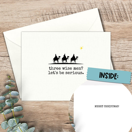 Funny Feminist Christmas Card, Snarky Holiday Greeting