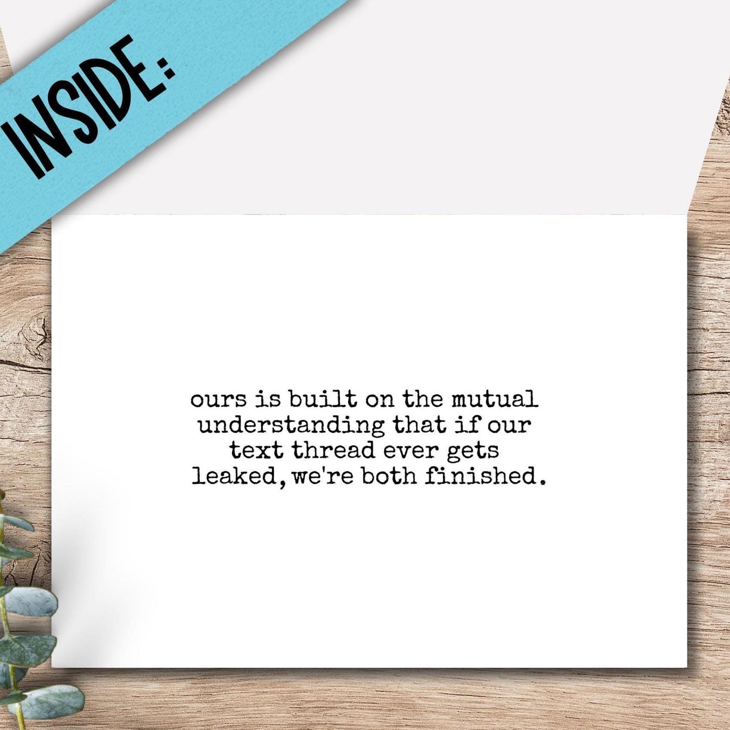 Funny Friendship Card: Snarky Group Chat Humor