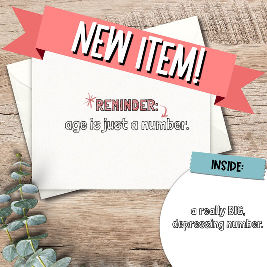 Snarky Birthday Card: Sarcastic Humor for Friend