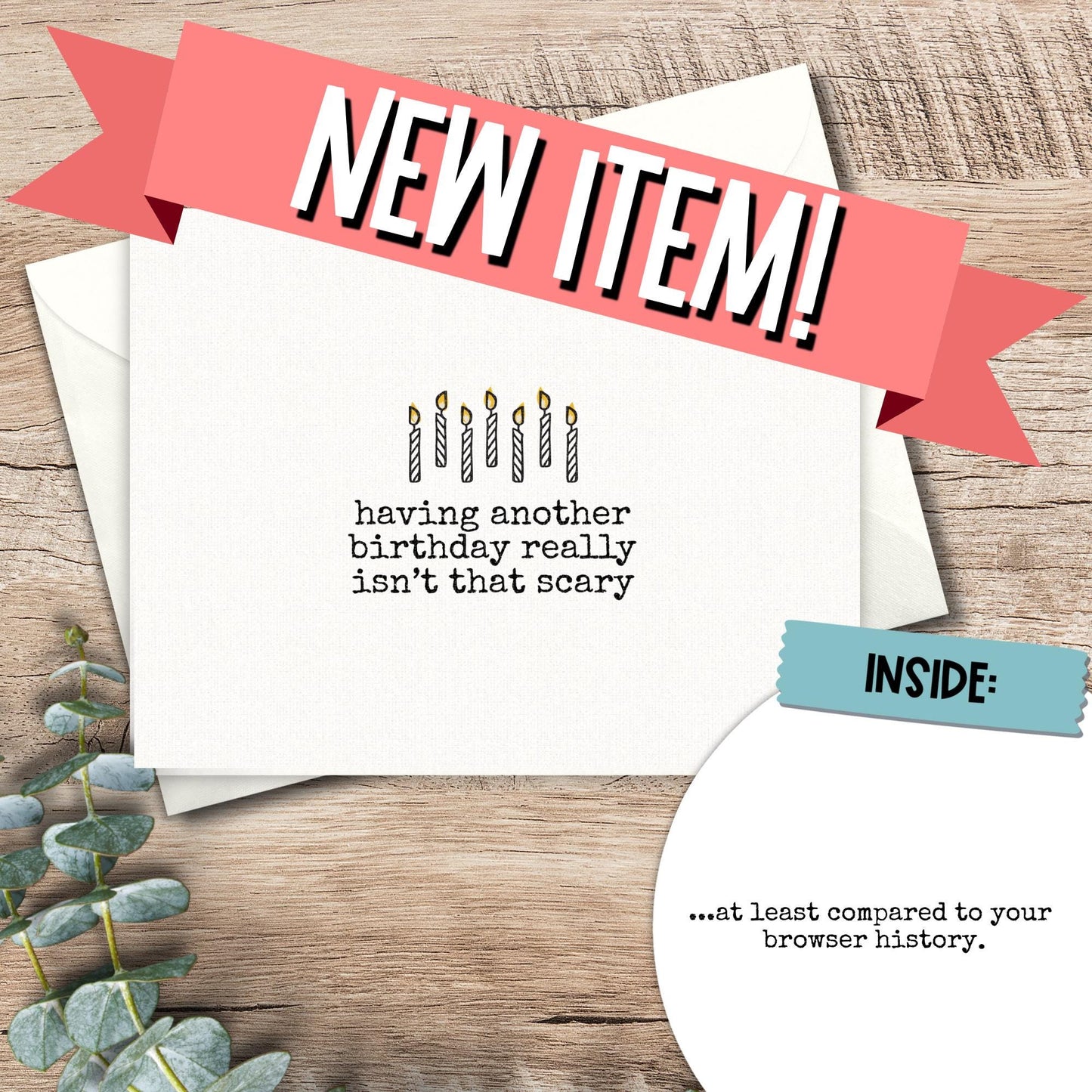 Snarky Birthday Card: Sarcastic Dark Humor for Friend